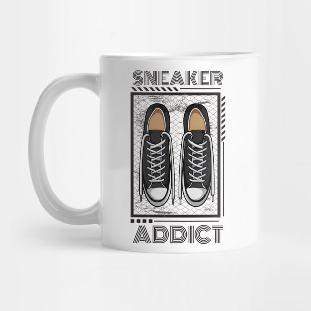 Retro Canvas Sneaker Addict by milatees